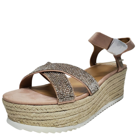 Material Girl Women's Brinny Espadrilles Sandals 10M Pink - Picture 1 of 6